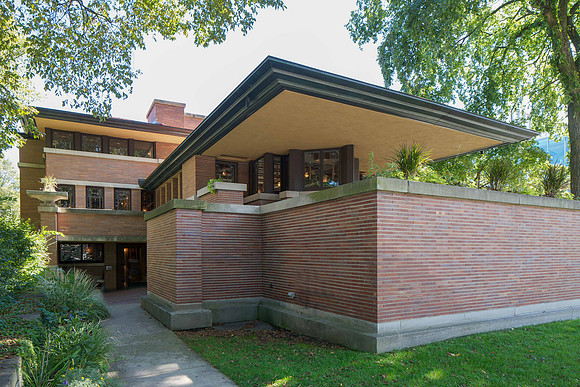 Robie House, University of Chicago, IL (1909-1910)