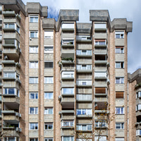 Apartments Ferantov vrt, Rimska and Slovenska streets, Ljubljana (Edvard Ravnikar, 1975) (2)