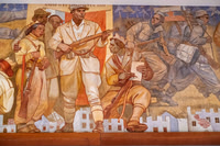 Murals, Slovenian National Assembly (parliament), Republic Square, Ljubljana (Slavko Pengov , 1954-59) (5)