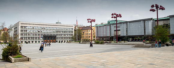 Republic Square, Ljubljana panorama