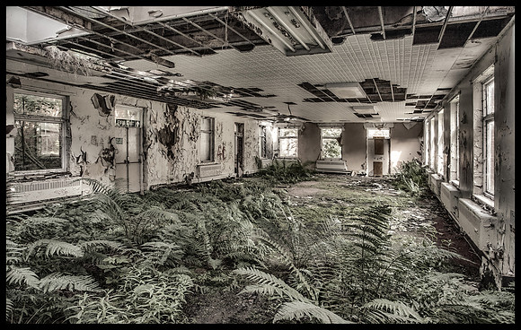 Architecture distressed-St Mary's Hospital, Stannington, Northumberland (dem. 2015) (13)