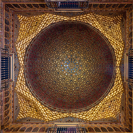 Dome Ceiling in the Hall of Ambassadors, Real Alcazar de Sevilla (2)